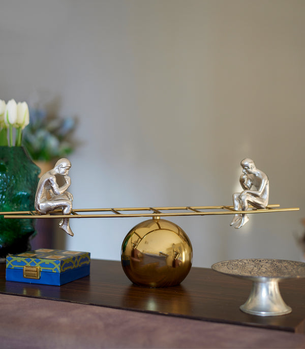 Balanced Thoughts Sculpture - Gold