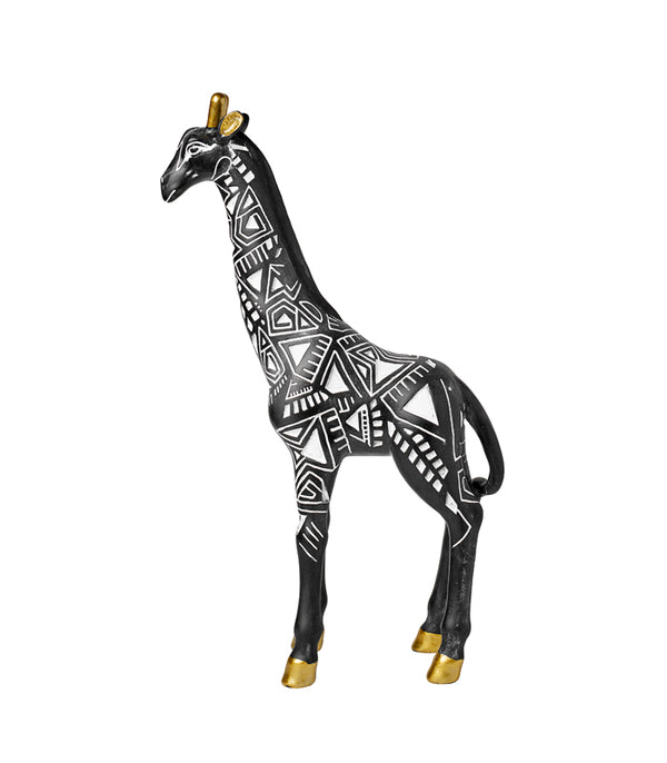 Ebony Giraffe Sculpture