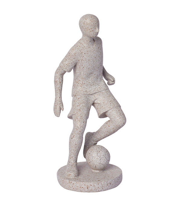 Footballer Sculpture - Beige
