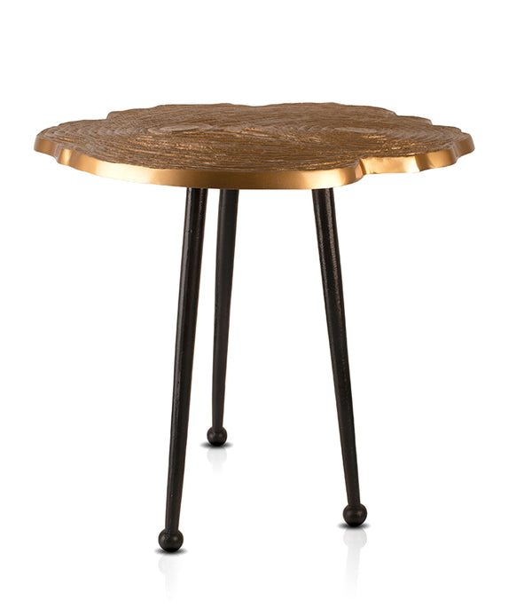 Bark Top Table – Gold
