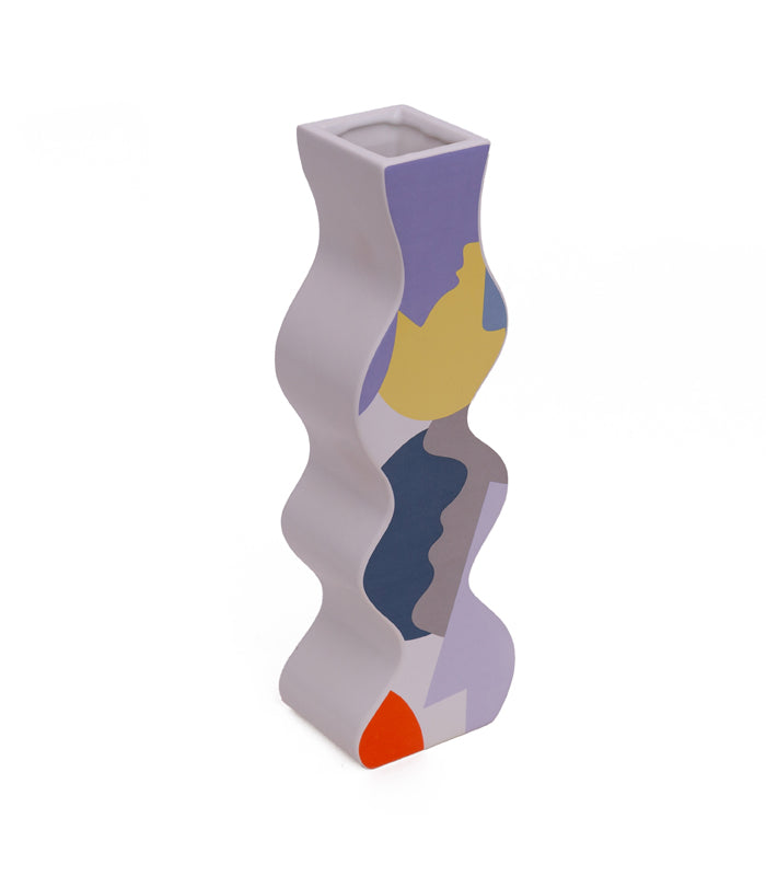 Abstract Wave Vase