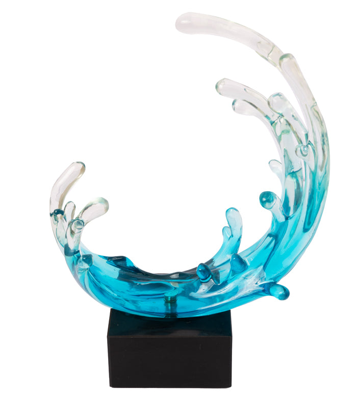 Aqua wave sculpture