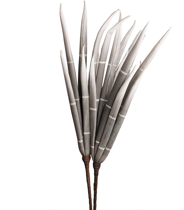 Bamboo Stalks - Grey - set of 2