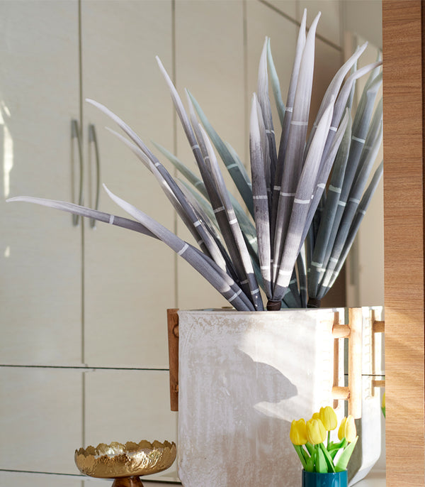 Bamboo Stalks - Grey - set of 2