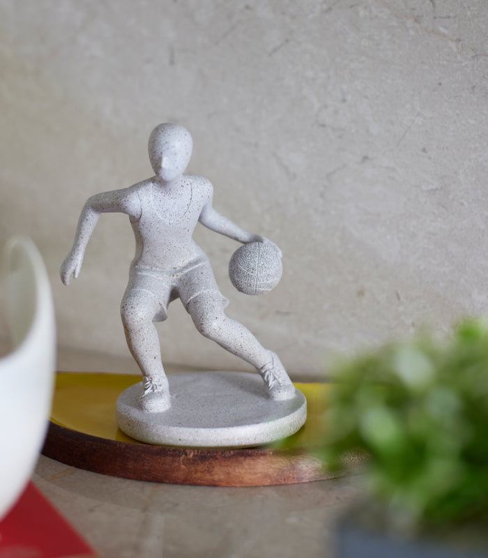 Basketballer Sculpture - Beige