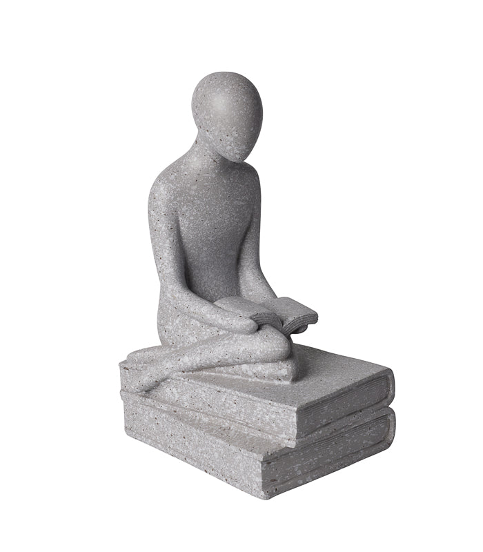 Bibliomaniac Sculpture - Grey