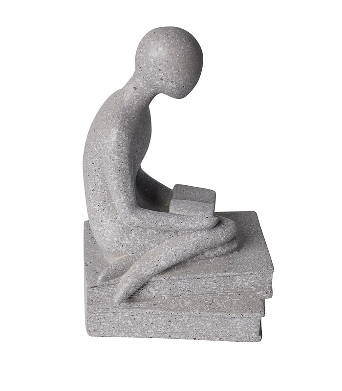 Bibliomaniac Sculpture - Grey