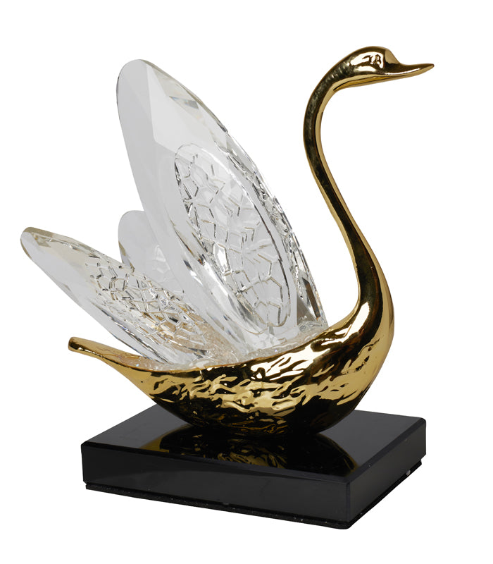 Crystal Swan Sculpture