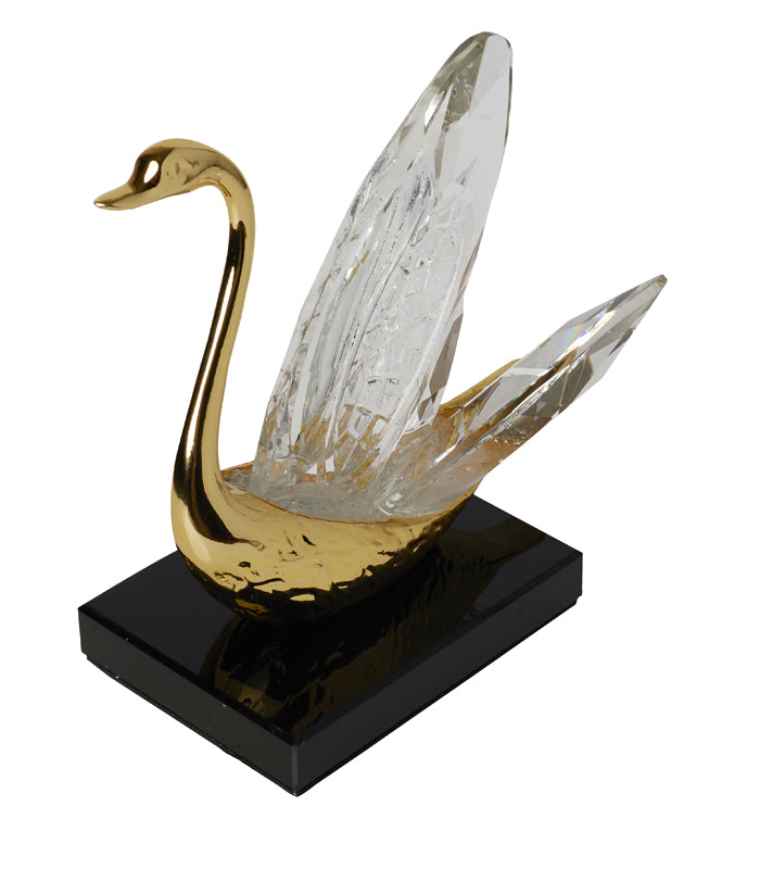 Crystal Swan Sculpture