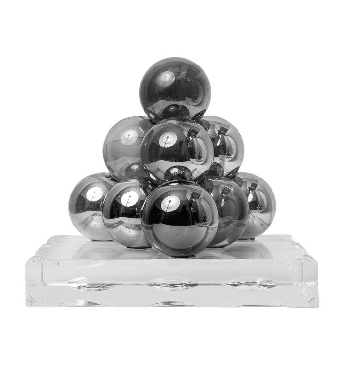 Crystal spherical sculpture