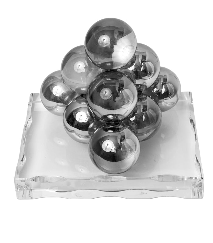 Crystal spherical sculpture
