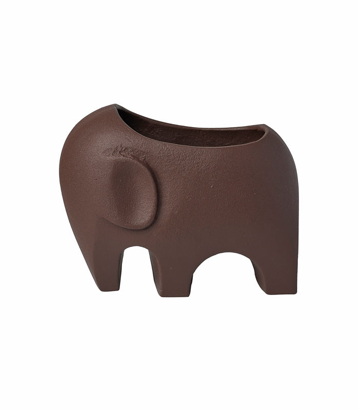 Elephant Vase - Brown