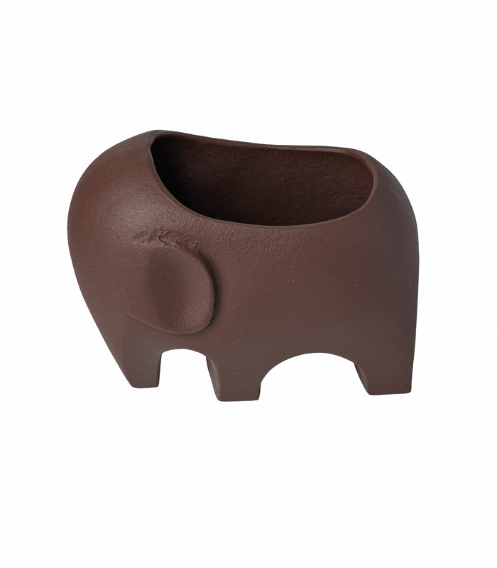 Elephant Vase - Brown