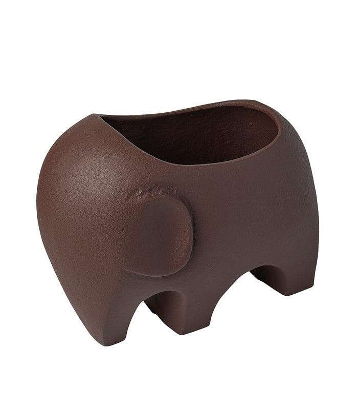 Elephant Vase - Brown