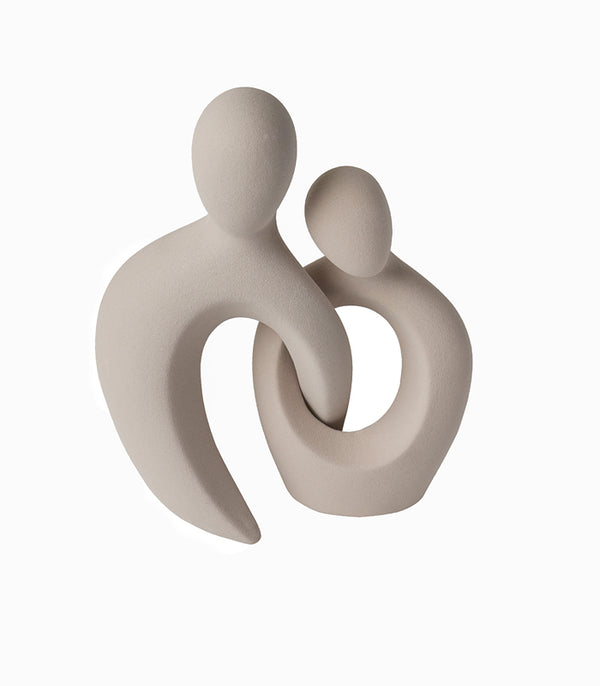 Entwined Love Sculpture- Beige