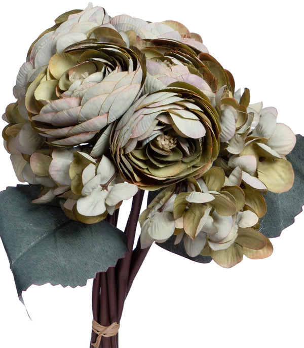 Europeaan Peony Olive - set of 2