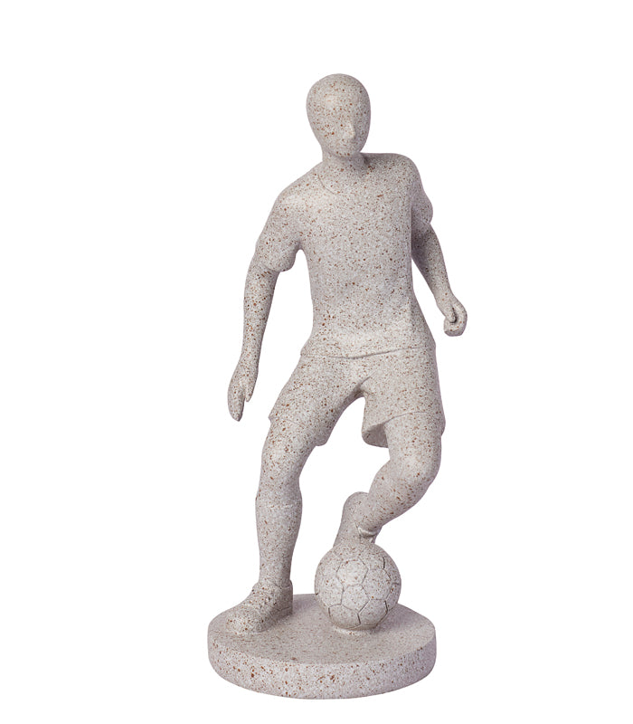 Footballer Sculpture - Beige