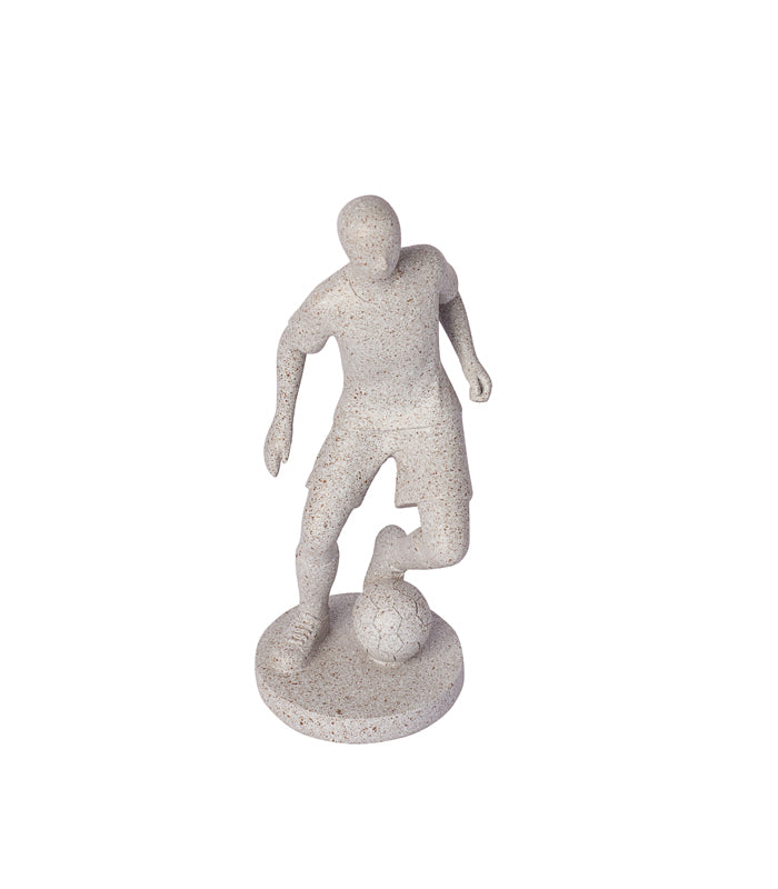 Footballer Sculpture - Beige