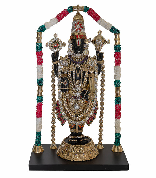 Gilded Balaji Sculpture