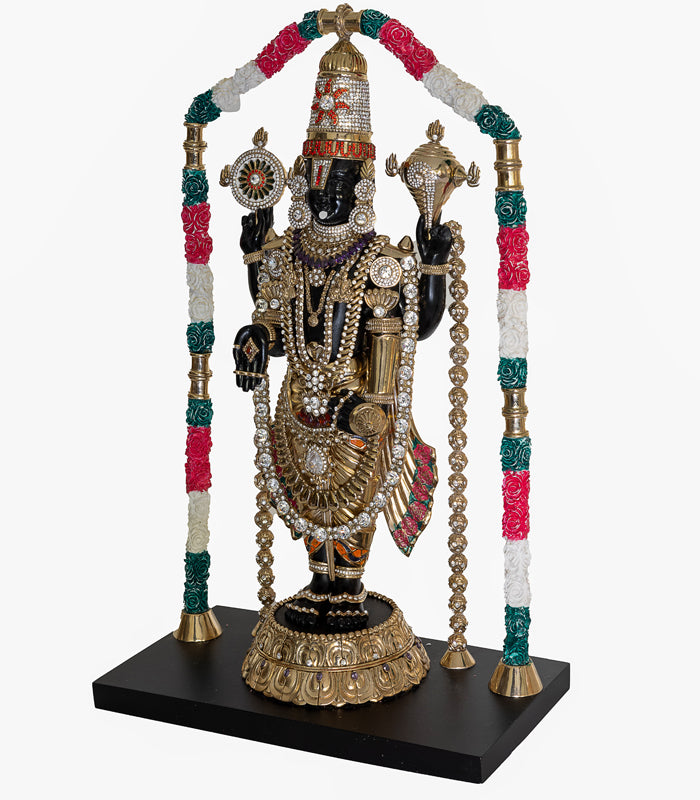 Gilded Balaji Sculpture