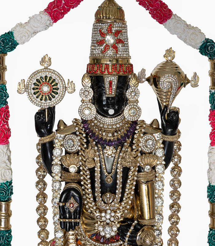 Gilded Balaji Sculpture