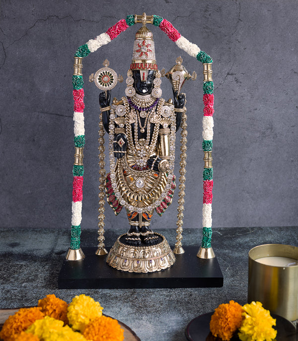 Gilded Balaji Sculpture