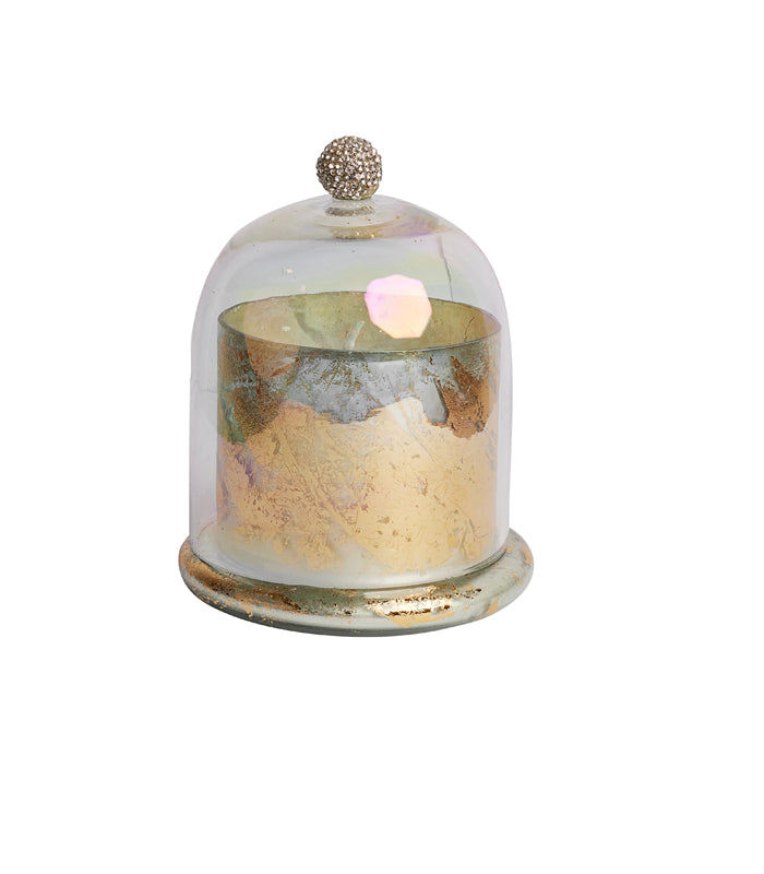 Gilded Cloche Rose Scented Candle