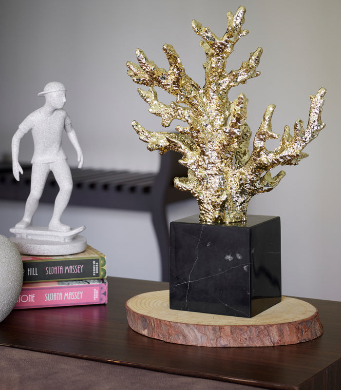 Gilded Reef Sculpture