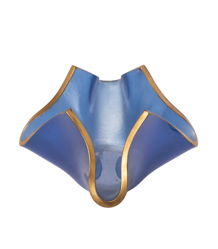 Gilded Wrap Candleholder - Blue