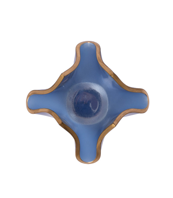 Gilded Wrap Candleholder - Blue