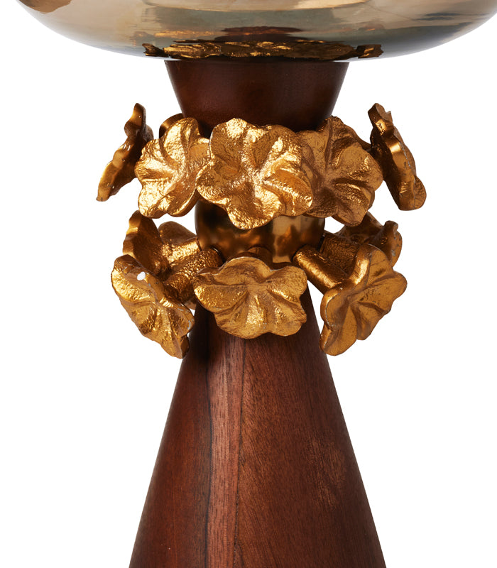 Gilded Wreath Candleholder