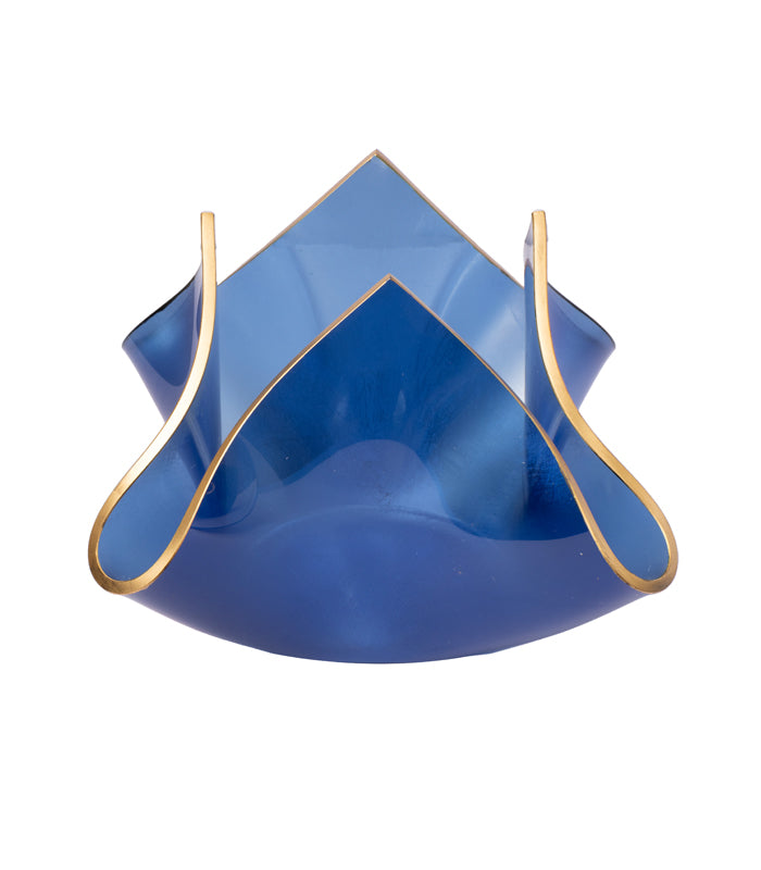 Gilded Wrap Candleholder - Blue