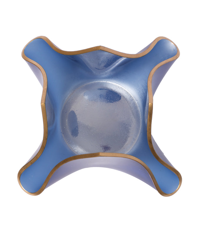 Gilded Wrap Candleholder - Blue