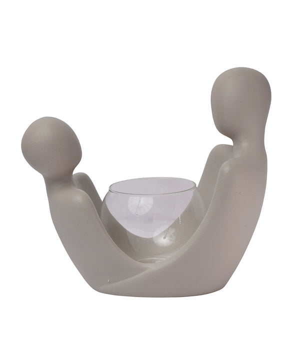 Glow Together Candleholder - Beige