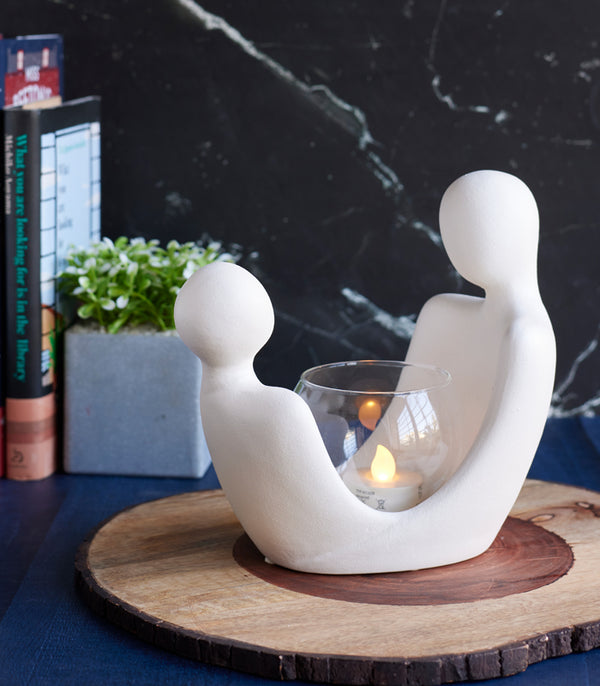 Glow Together Candleholder - White