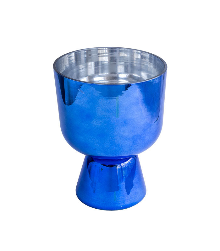 Indigo Foot Vase