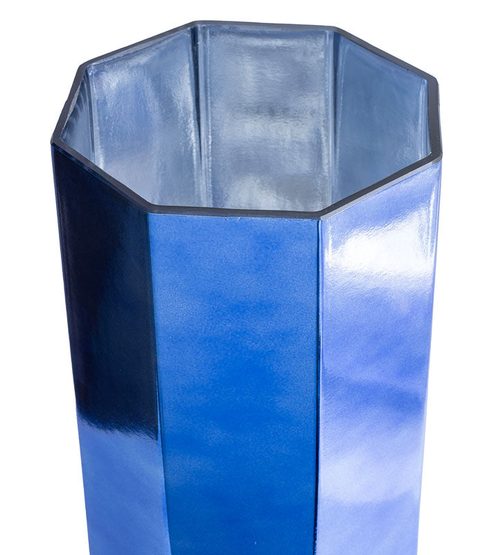 Indigo Foot Vase