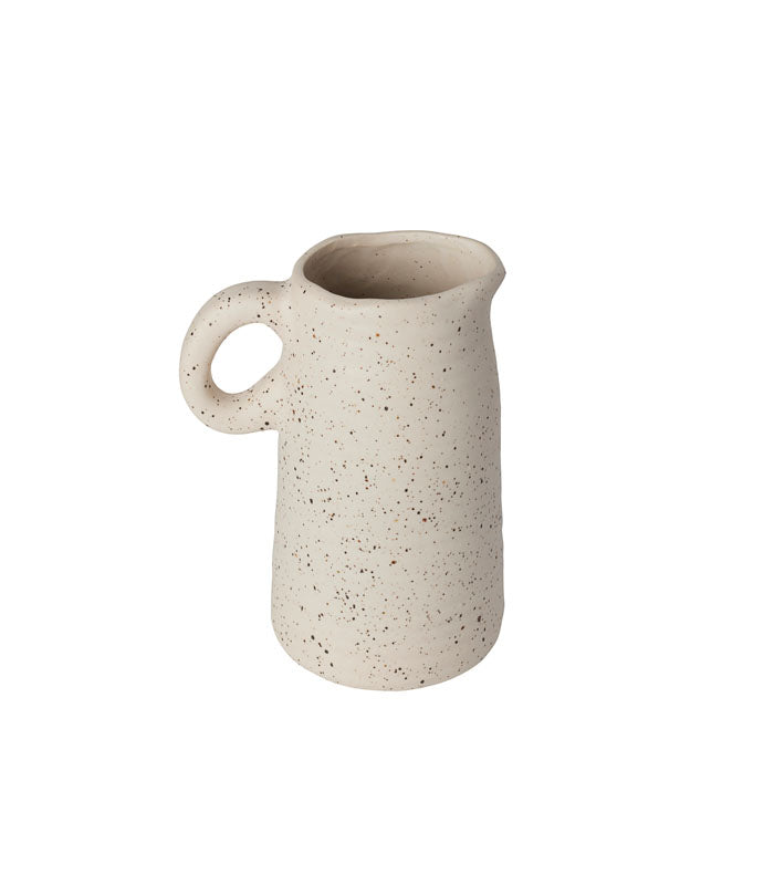 Ivory Speckled Jug Vase
