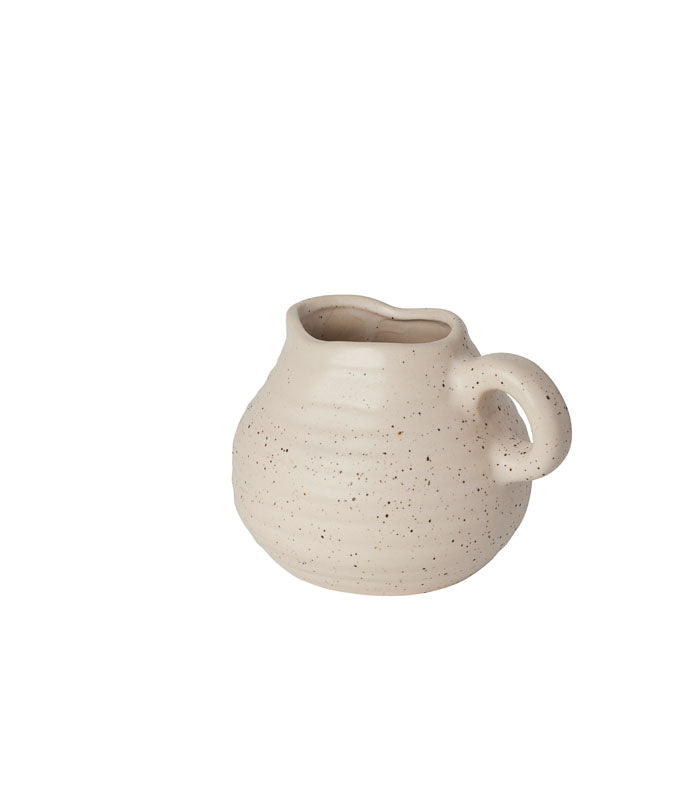 Ivory Speckled Jug Vase