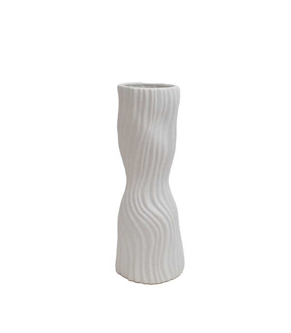 Ivory Swirl Vase