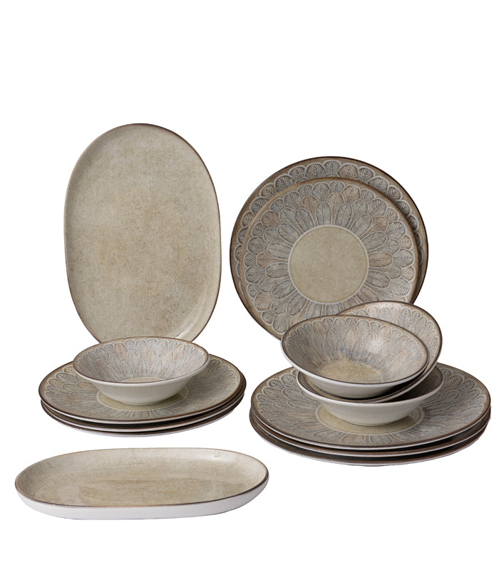 Layered Leaf Dinner Set