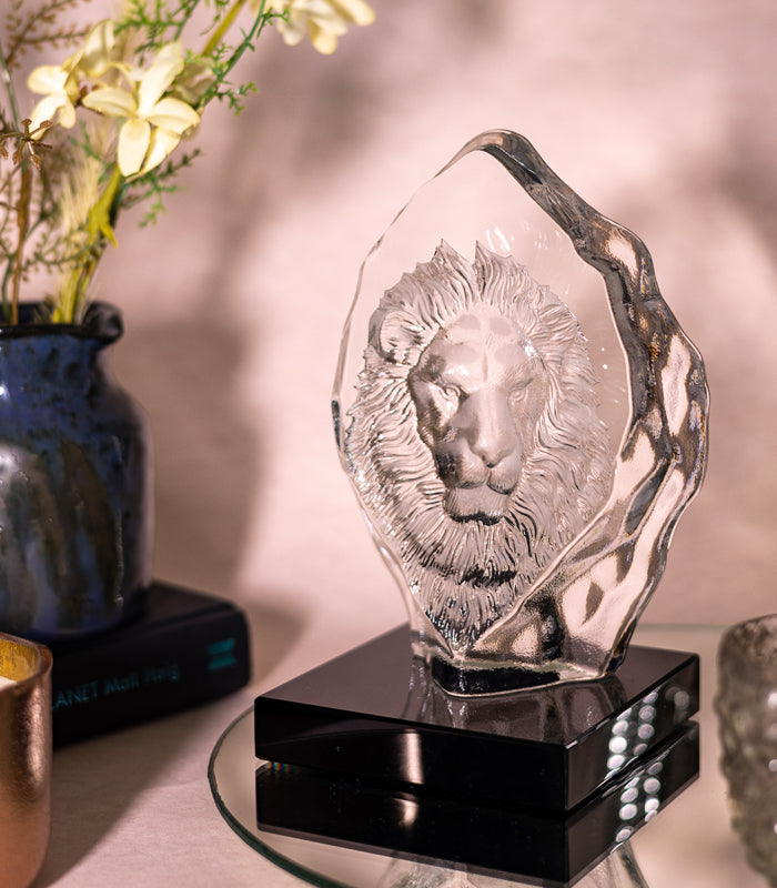 Lions Head Sculpture