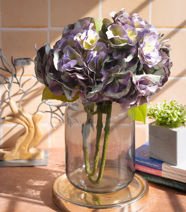 Malena Hydrangea - Violet - Set of 2