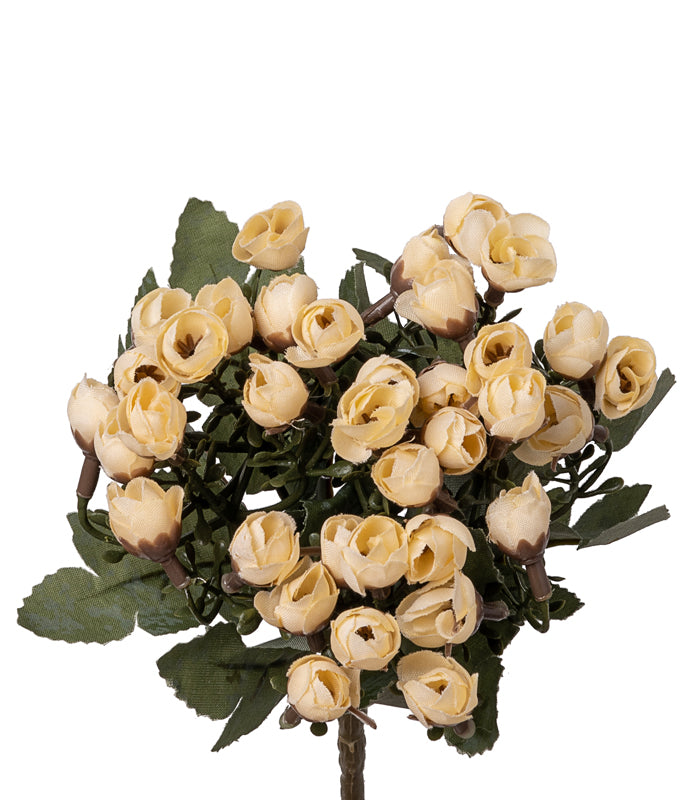 Miniature bud rose Peach- Set of 2