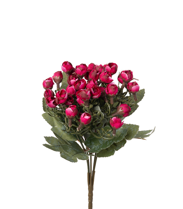 Miniature bud rose Dark Pink- Set of 2