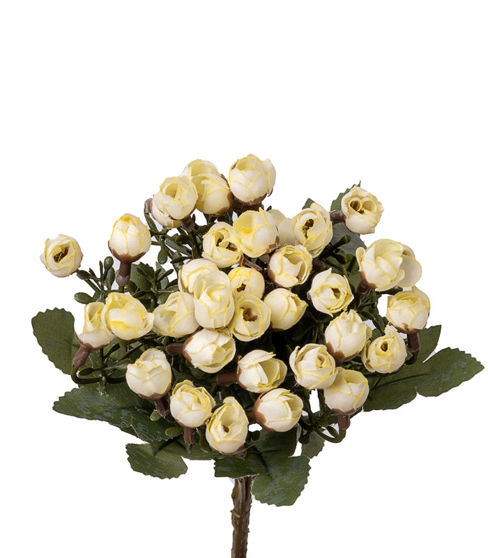 Miniature bud rose Yellow- Set of 2