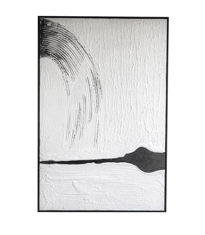 Monochrome Abstract Beach Wall Art