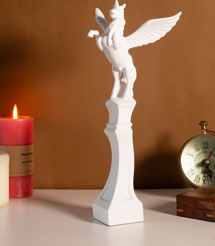 Pegasus Sculpture - White