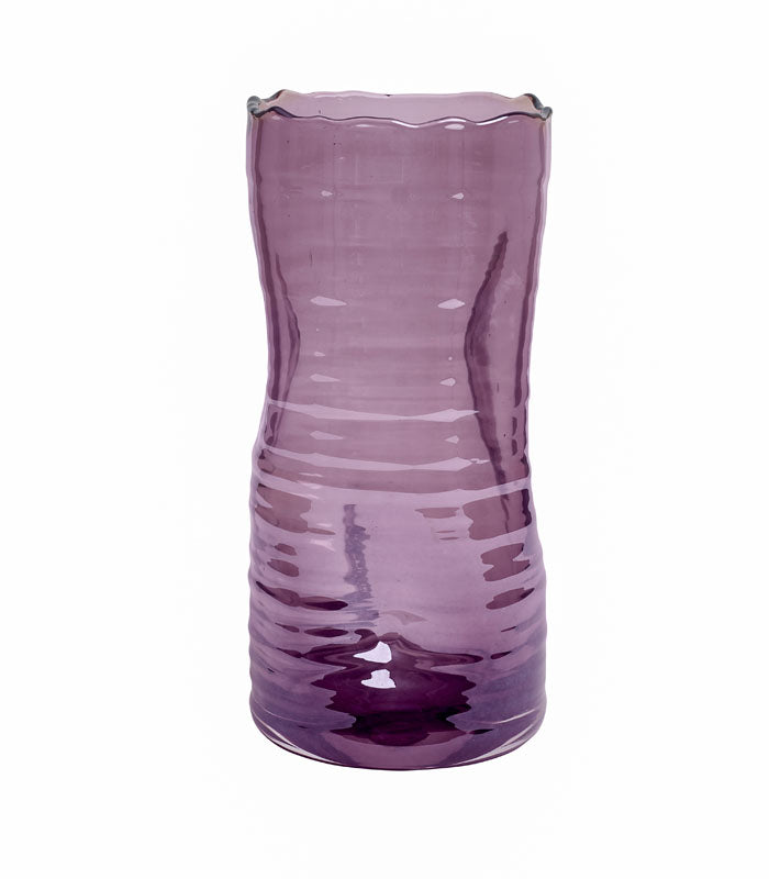 Salmon Glass Vase