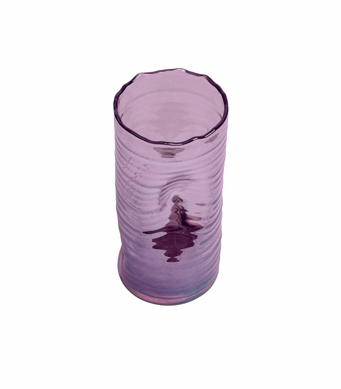 Salmon Glass Vase